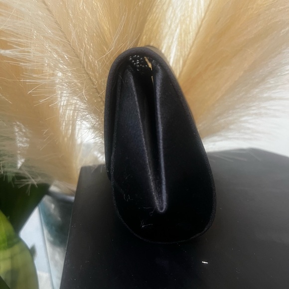 Mini Black Satin Clutch Bag by La Regale - Picture 2 of 5